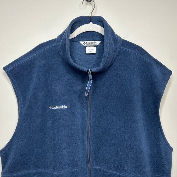 Columbia Sportswear Blue Fleece Vest XXL - Picture 2 of 8